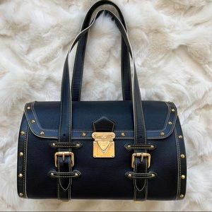 Louis Vuitton Black Suhali Leather L Epanoui GM bag